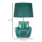 LAMPA NOCNA MIDCENTURY TURKUSOWA Ø 26X43 cm